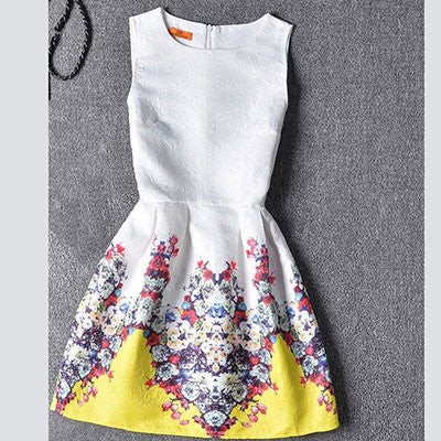 Actionclub Mother Daughter Dresses Family Matching Clothing Girls Dress Sleeveless Formal Print A-line Dress For Summer Kid-Dollar Bargains Online Shopping Australia