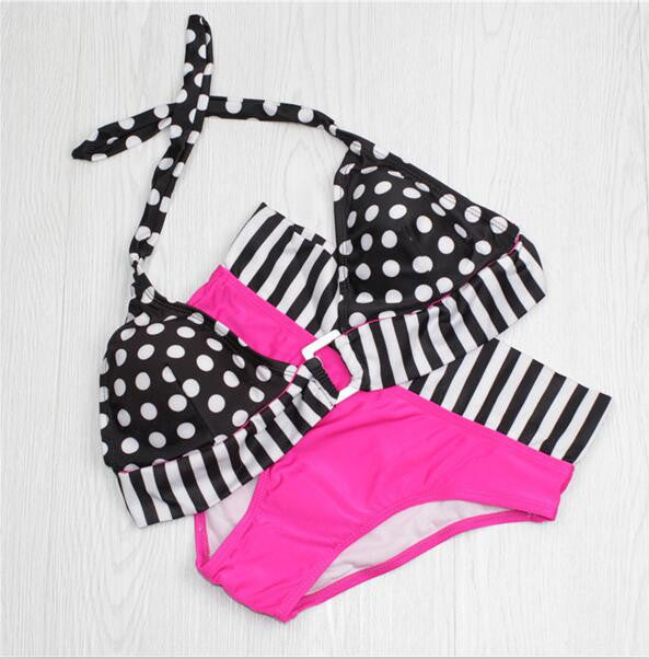 Retro Swimwear bikinis women push up bikini bathing suit women high waist swimsuit biquines biquini bathing suit women - CelebritystyleFashion.com.au online clothing shop australia