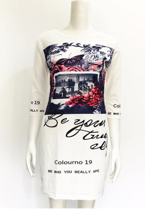 Women's Fall Sexy Casual Wear Fashionable and elegant print dress Vestidos Long Sleeve One-piece Dress Orders can be sh-Dollar Bargains Online Shopping Australia