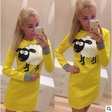 Women's Fall Sexy Casual Wear Fashionable and elegant print dress Vestidos Long Sleeve One-piece Dress Orders can be sh-Dollar Bargains Online Shopping Australia