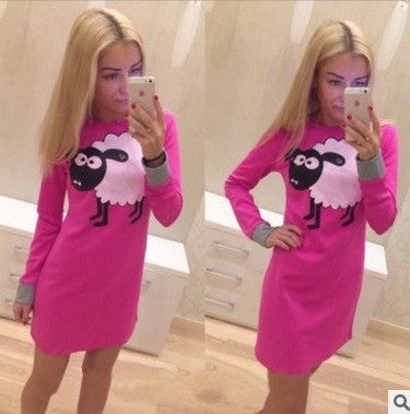 Women's Fall Sexy Casual Wear Fashionable and elegant print dress Vestidos Long Sleeve One-piece Dress Orders can be sh-Dollar Bargains Online Shopping Australia