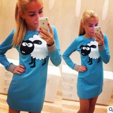 Women's Fall Sexy Casual Wear Fashionable and elegant print dress Vestidos Long Sleeve One-piece Dress Orders can be sh-Dollar Bargains Online Shopping Australia