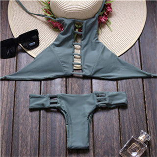 Reversible Lady Bandage Bikini Halter Swimsuit Bandeau Bikini Brazilian Maillot De Bain-Dollar Bargains Online Shopping Australia