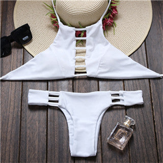 Reversible Lady Bandage Bikini Halter Swimsuit Bandeau Bikini Brazilian Maillot De Bain-Dollar Bargains Online Shopping Australia