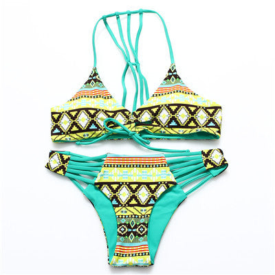 Reversible Lady Bandage Bikini Halter Swimsuit Bandeau Bikini Brazilian Maillot De Bain-Dollar Bargains Online Shopping Australia