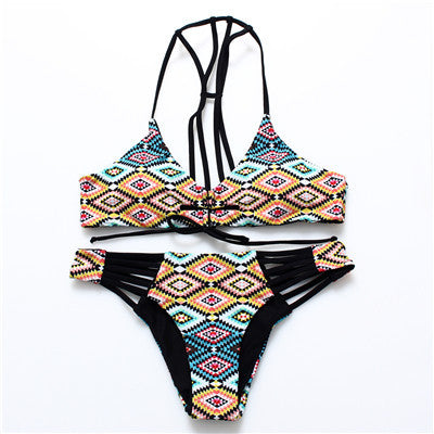 Reversible Lady Bandage Bikini Halter Swimsuit Bandeau Bikini Brazilian Maillot De Bain-Dollar Bargains Online Shopping Australia