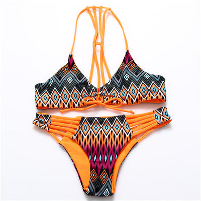 Reversible Lady Bandage Bikini Halter Swimsuit Bandeau Bikini Brazilian Maillot De Bain-Dollar Bargains Online Shopping Australia