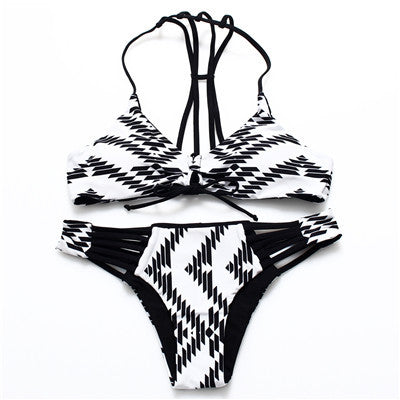 Reversible Lady Bandage Bikini Halter Swimsuit Bandeau Bikini Brazilian Maillot De Bain-Dollar Bargains Online Shopping Australia