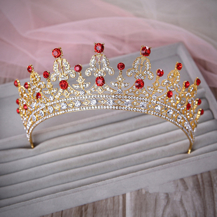 Luxury Wedding Bridal Crystal Tiara Crowns Princess Queen Pageant Prom Rhinestone Veil Tiara Headband Wedding Hair Accessory - CelebritystyleFashion.com.au online clothing shop australia