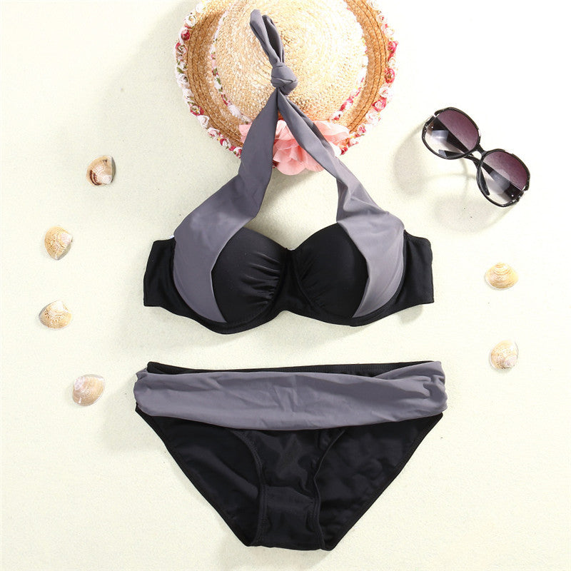 New Bikini Women Triangle Push-Up Bikini Set Bandeau Swimwear Padded Swimsuit Bra Beachwear Woman bikinis set sportswear - CelebritystyleFashion.com.au online clothing shop australia
