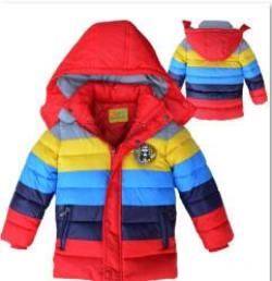 High quality Down cotton Boys Jacket,Boy Coats Baby boys clothes Winter striped Christmas jackets Girls coat For New Year Nov.11 - CelebritystyleFashion.com.au online clothing shop australia