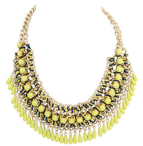 New Maxi Necklace Women Bohemian Droplet Statement Necklaces & Pendants Choker Necklace Jewelry Collares Collier Femme Biijoux - CelebritystyleFashion.com.au online clothing shop australia