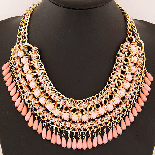 New Maxi Necklace Women Bohemian Droplet Statement Necklaces & Pendants Choker Necklace Jewelry Collares Collier Femme Biijoux - CelebritystyleFashion.com.au online clothing shop australia