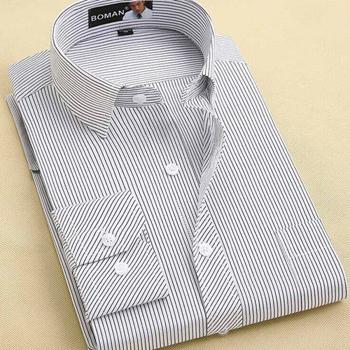 Long Sleeve Slim Men Dress Shirt Brand New Fashion Designer High Quality Solid Male Clothing Fit Business Shirts 4XL YN045 - CelebritystyleFashion.com.au online clothing shop australia