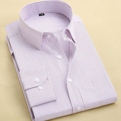 Long Sleeve Slim Men Dress Shirt Brand New Fashion Designer High Quality Solid Male Clothing Fit Business Shirts 4XL YN045 - CelebritystyleFashion.com.au online clothing shop australia