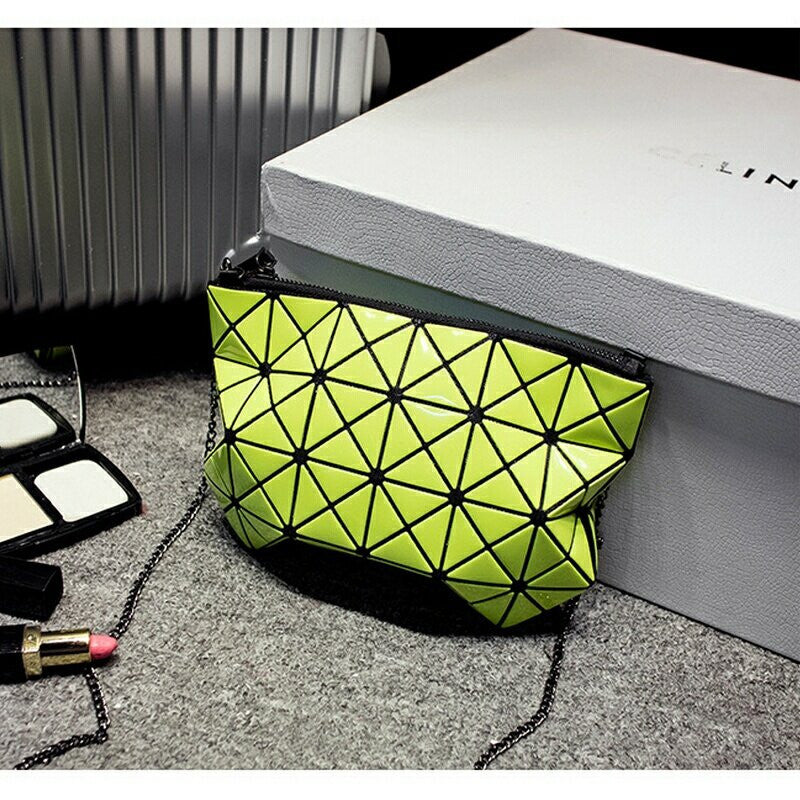 Women Fashion Fold Over Handbags Madam Geometric Goint Plaid Tote Casual Clutch Bags Messenger Bag Shoulder Bags Bolso Bao Bao-Dollar Bargains Online Shopping Australia