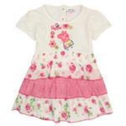 A-line dress children clothes summer cotton shortless printed cute cartoon with red bow girl dress nova kids 2015 - CelebritystyleFashion.com.au online clothing shop australia