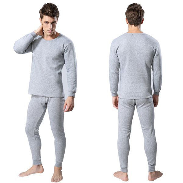 Men 2Pcs Cotton Thermal Underwear Set Winter Warm Thicken Long Johns Tops Bottom 3 Colors - CelebritystyleFashion.com.au online clothing shop australia