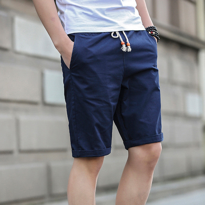 Shorts Men Summer Fashion Mens Shorts Casual Black Cotton Slim Bermuda Masculina Beach Shorts Joggers Trousers Solid Color - CelebritystyleFashion.com.au online clothing shop australia