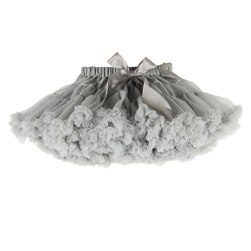 Girls Fluffy 2-18 Years Chiffon Pettiskirt Solid Colors tutu skirts girl Dance Skirt Christmas Tulle Petticoat - CelebritystyleFashion.com.au online clothing shop australia
