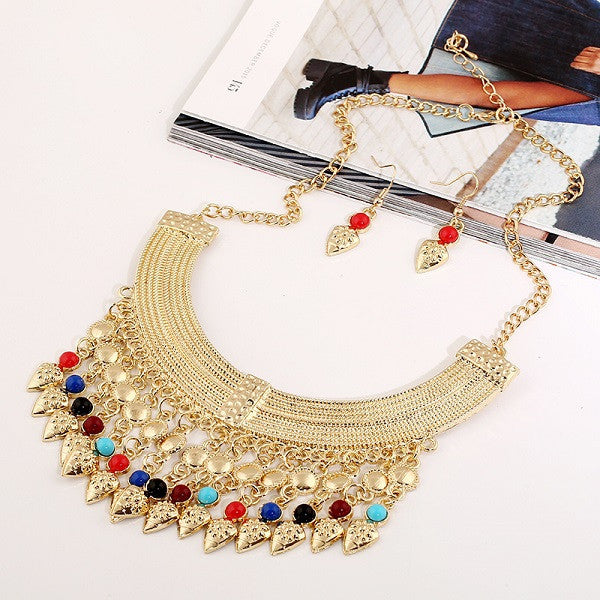 New Fashion Bohemian Tassel Power Necklace Long Colar Choker Necklace Vintage Gypsy Ethnic Maxi Women necklace Fine Jewelry - CelebritystyleFashion.com.au online clothing shop australia