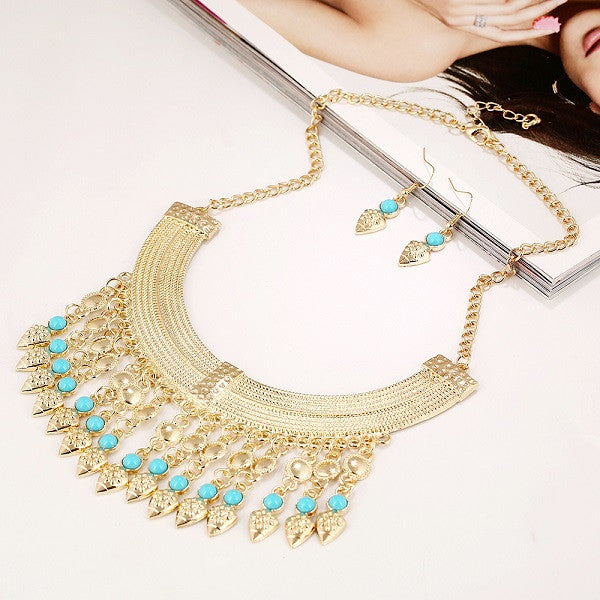 New Fashion Bohemian Tassel Power Necklace Long Colar Choker Necklace Vintage Gypsy Ethnic Maxi Women necklace Fine Jewelry - CelebritystyleFashion.com.au online clothing shop australia