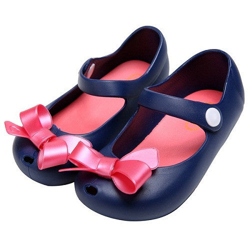 Kids Shoes Girls New Baby Rubber Mini Cute Bow girls Sandals Children shoes Bow Summer Sandals rain boot zapatos - CelebritystyleFashion.com.au online clothing shop australia