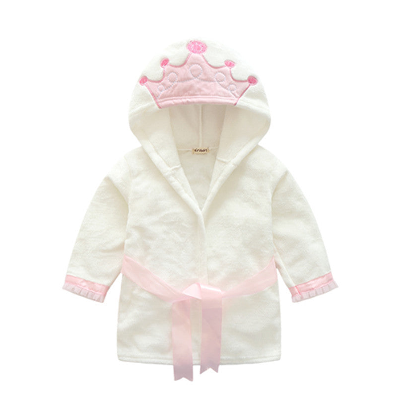 children's bathrobe Baby boy girl soft velvet robe pajamas coral children dress baby clothes-Dollar Bargains Online Shopping Australia