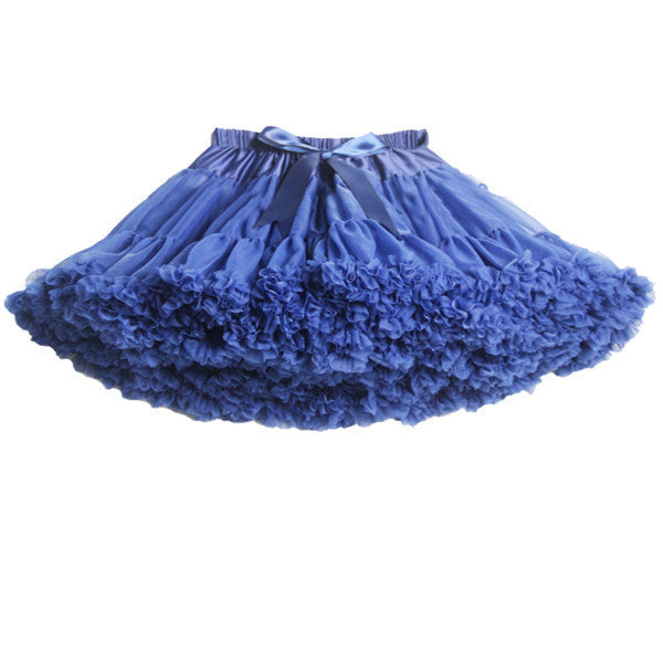 Girls Fluffy 2-18 Years Chiffon Pettiskirt Solid Colors tutu skirts girl Dance Skirt Christmas Tulle Petticoat - CelebritystyleFashion.com.au online clothing shop australia