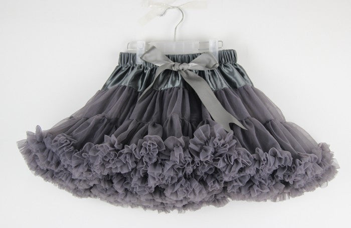 Girls Fluffy 2-18 Years Chiffon Pettiskirt Solid Colors tutu skirts girl Dance Skirt Christmas Tulle Petticoat - CelebritystyleFashion.com.au online clothing shop australia