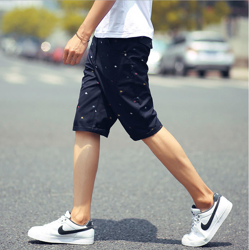mens shorts print casual Men's shorts fashion cotton shorts homme shorts khaki white green-Dollar Bargains Online Shopping Australia