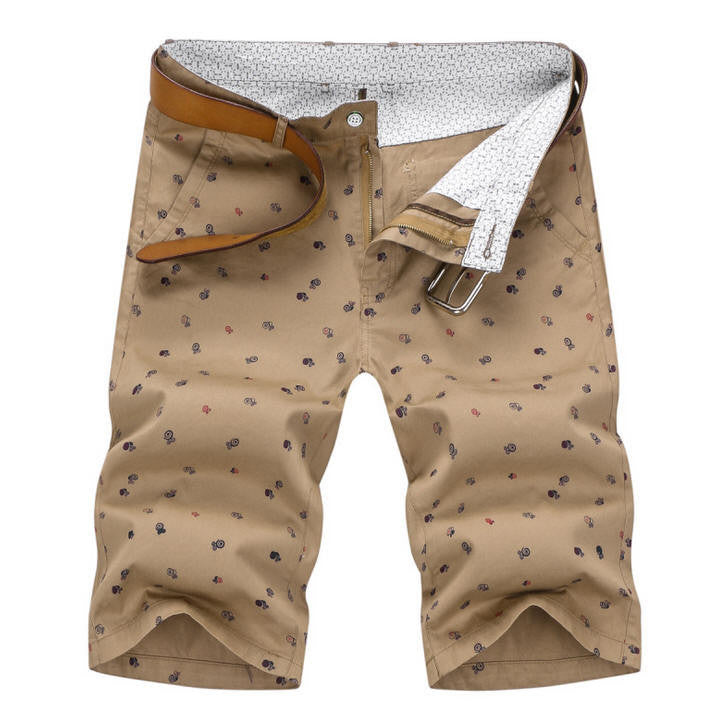 brand mens shorts print casual Men's shorts fashion cotton shorts shorts khaki white green - CelebritystyleFashion.com.au online clothing shop australia