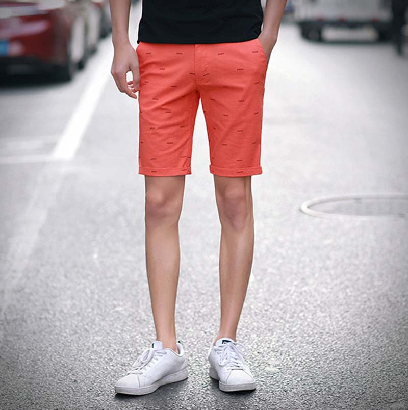 brand mens shorts print casual Men's shorts fashion cotton shorts shorts khaki white green - CelebritystyleFashion.com.au online clothing shop australia