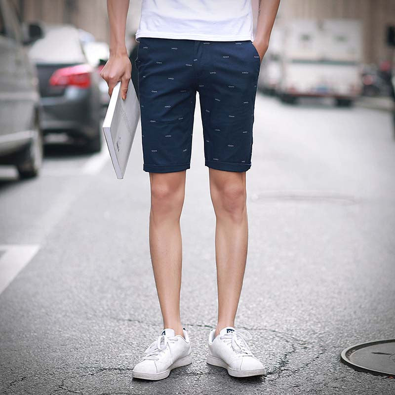 brand mens shorts print casual Men's shorts fashion cotton shorts shorts khaki white green - CelebritystyleFashion.com.au online clothing shop australia