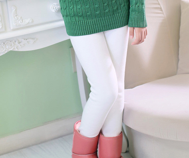 Winter Autumn Thick Warm Girls Leggings kids Pants Children Clothing Flower Butterfly childrens Pants - CelebritystyleFashion.com.au online clothing shop australia