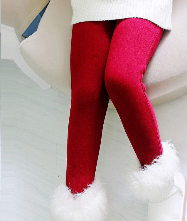 Winter Autumn Thick Warm Girls Leggings kids Pants Children Clothing Flower Butterfly childrens Pants - CelebritystyleFashion.com.au online clothing shop australia