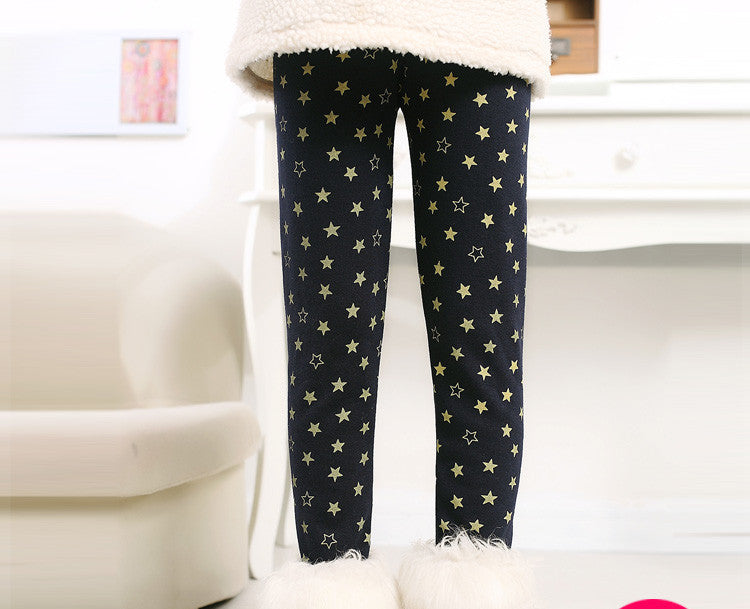 Winter Autumn Thick Warm Girls Leggings kids Pants Children Clothing Flower Butterfly childrens Pants - CelebritystyleFashion.com.au online clothing shop australia