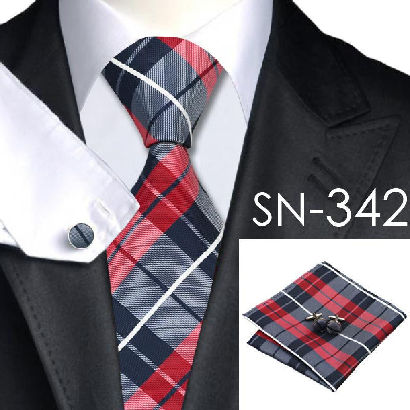 Hi-Tie Fashion 40 Styles Gravata Tie Hanky Cufflink Sets 100% Silk Neckties Ties for Mens Business Wedding Party-Dollar Bargains Online Shopping Australia