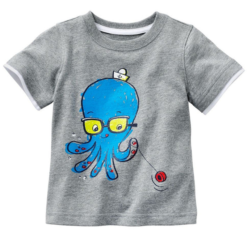 VIDMID 1-10Y Children's T shirt boys t-shirt Baby Clothing Little boy Summer shirt Tees Designer Cotton Cartoon Dinosaur brand - CelebritystyleFashion.com.au online clothing shop australia