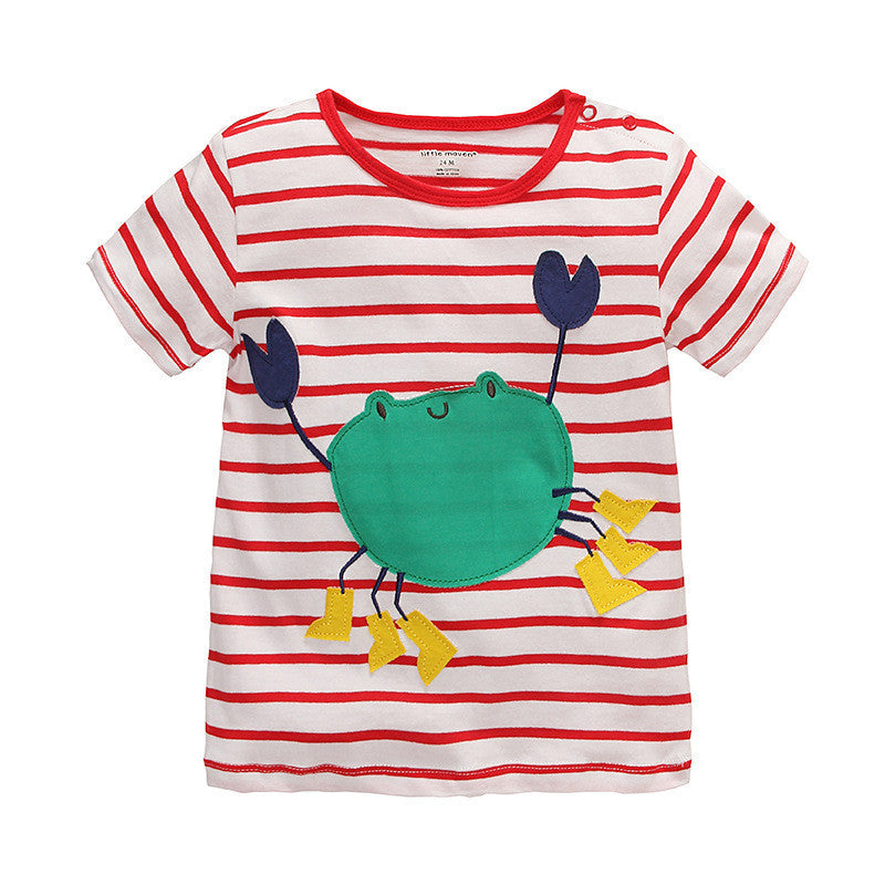 VIDMID 1-10Y Children's T shirt boys t-shirt Baby Clothing Little boy Summer shirt Tees Designer Cotton Cartoon Dinosaur brand - CelebritystyleFashion.com.au online clothing shop australia