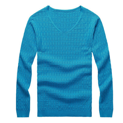 Solid Color Pullover Men V Neck Sweater Men Long Sleeve Shirt Mens Sweaters Wool Casual Dress Brand Cashmere Knitwear Pull Homme - CelebritystyleFashion.com.au online clothing shop australia