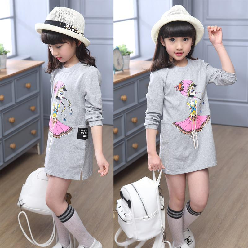 Childrens Designer Cartoon Girls Clothes Wear Teens Tops for Girls Brand Kids' Things Children's T-shirts Vetement Fille - CelebritystyleFashion.com.au online clothing shop australia