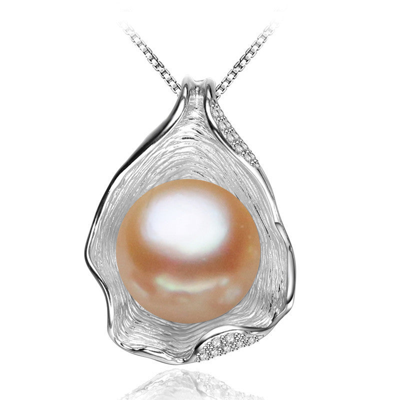 charm Shell design Pearl Jewelry,Pearl Necklace Pendant, 925 sterling silver jewelry ,fashion necklaces for women - CelebritystyleFashion.com.au online clothing shop australia