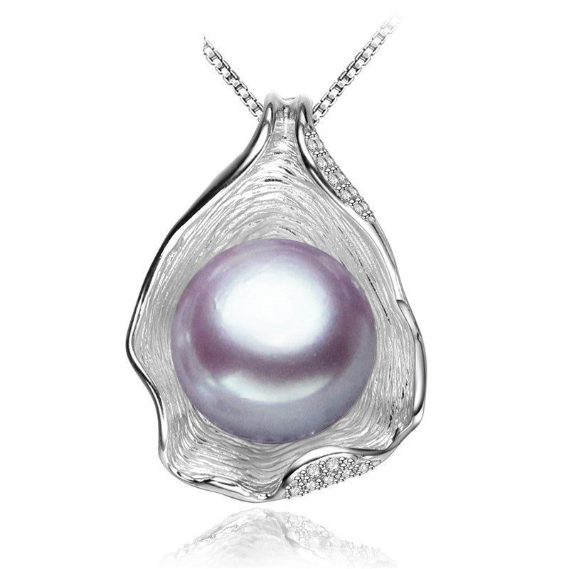 charm Shell design Pearl Jewelry,Pearl Necklace Pendant, 925 sterling silver jewelry ,fashion necklaces for women - CelebritystyleFashion.com.au online clothing shop australia