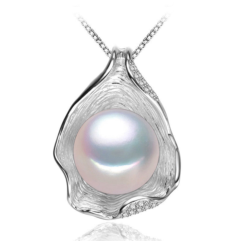 charm Shell design Pearl Jewelry,Pearl Necklace Pendant, 925 sterling silver jewelry ,fashion necklaces for women - CelebritystyleFashion.com.au online clothing shop australia