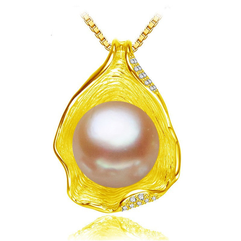 charm Shell design Pearl Jewelry,Pearl Necklace Pendant, 925 sterling silver jewelry ,fashion necklaces for women - CelebritystyleFashion.com.au online clothing shop australia