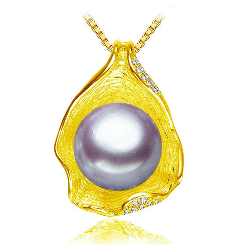 charm Shell design Pearl Jewelry,Pearl Necklace Pendant, 925 sterling silver jewelry ,fashion necklaces for women - CelebritystyleFashion.com.au online clothing shop australia