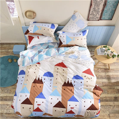 bedding set Autumn style duvet cover twin Full Queen Nordic style bedding bed linen flat sheet +duvet cover bedclothes clear out-Dollar Bargains Online Shopping Australia