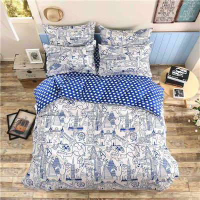 bedding set Autumn style duvet cover twin Full Queen Nordic style bedding bed linen flat sheet +duvet cover bedclothes clear out-Dollar Bargains Online Shopping Australia