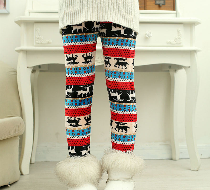 winter girls leggings Children's 3-9 Y Warm Pant All-Match Fleece thickening Leggings Children's Thick Pants - CelebritystyleFashion.com.au online clothing shop australia